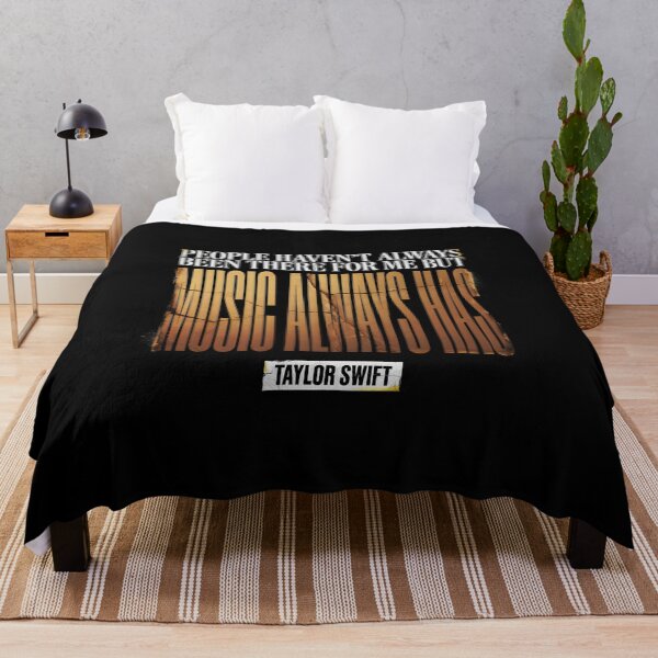 Item preview, Music Always Has - Taylor Swift Distressed Amber Block Type Quote designed and sold by Enea Kelo.