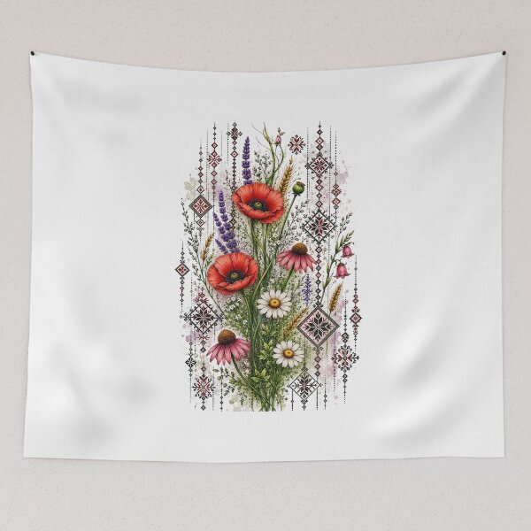 Item preview, Wildflower Meadow with Poppies designed and sold by PetalGarden.