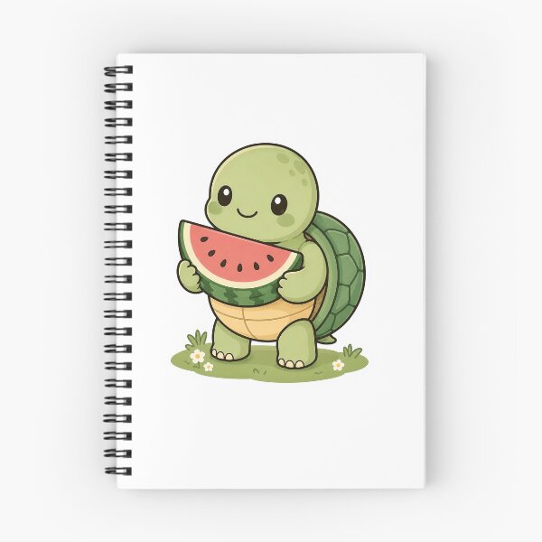 Item preview, Cute Turtle Holding Watermelon Sticker designed and sold by PawsGiggles.