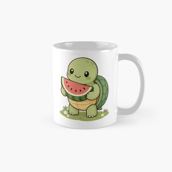 Item preview, Cute Turtle Holding Watermelon Sticker designed and sold by PawsGiggles.