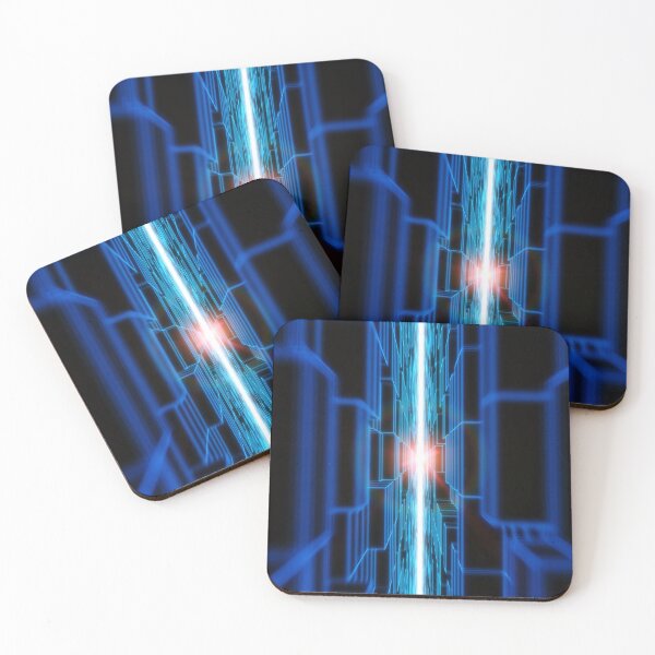 Item preview, Cyan Vertical Parallel Blocks designed and sold by Electric Shock!! Design.