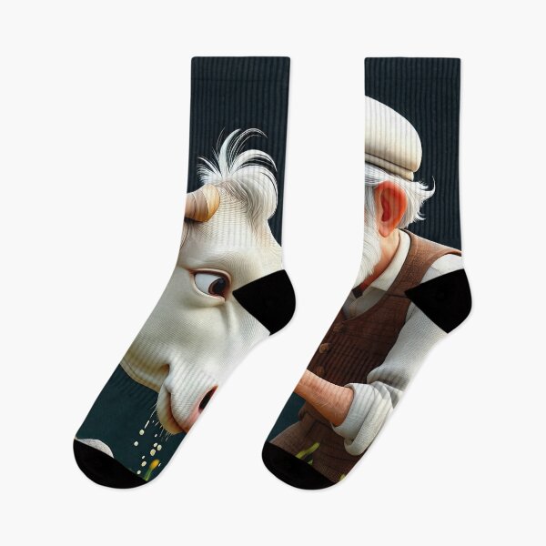 Item preview, Old Fart Milking a Cow designed and sold by Colin Bentham.