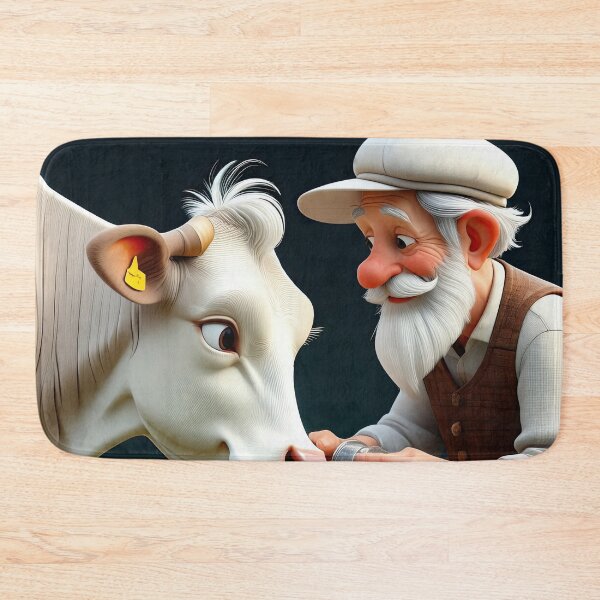Item preview, Old Fart Milking a Cow designed and sold by Colin Bentham.