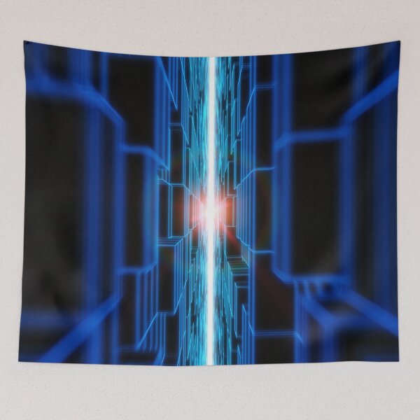 Item preview, Cyan Vertical Parallel Blocks designed and sold by Electric Shock!! Design.