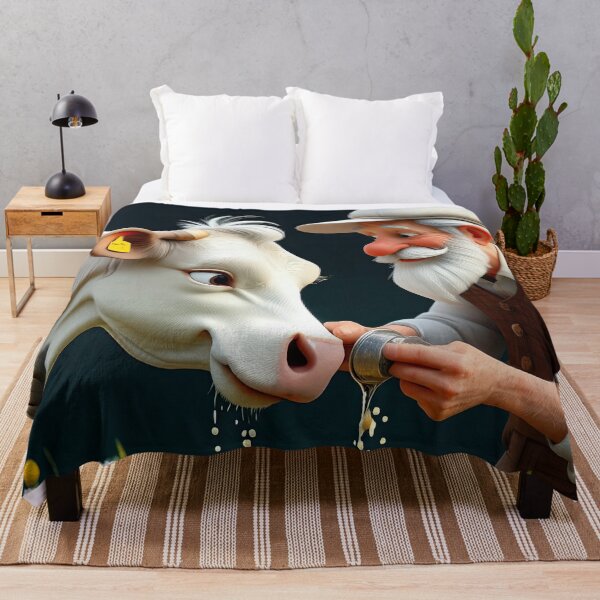 Item preview, Old Fart Milking a Cow designed and sold by Colin Bentham.
