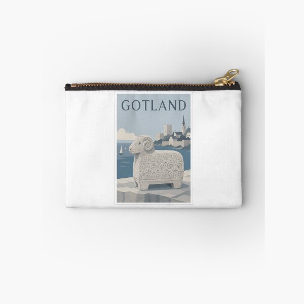 Item preview, Gotland Stone Ram Travel Poster designed and sold by Beyond Destinations.