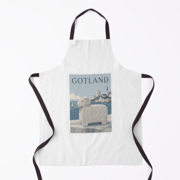 Item preview, Gotland Stone Ram Travel Poster designed and sold by Beyond Destinations.