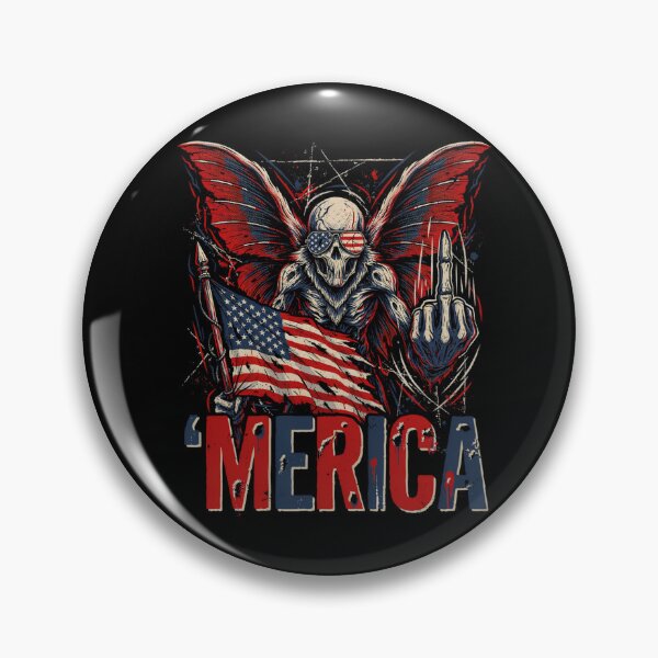 Item preview, 'Merica Mothman Patriotic Tee v10 designed and sold by DarylWelsh2024.