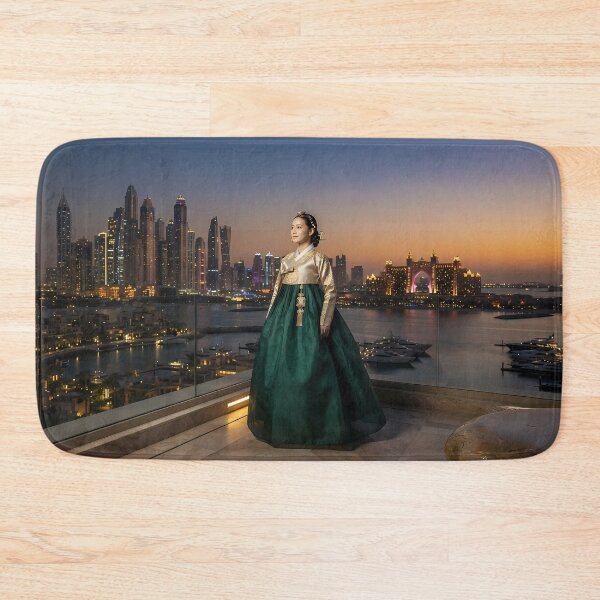 Item preview, Dubai Marina Twilight: Royal Hanbok Heritage in the UAE designed and sold by SOOstudio73.