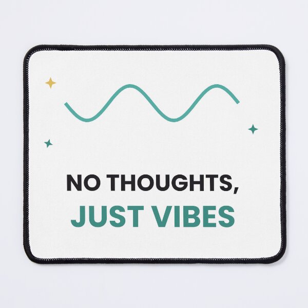 Item preview, No Thoughts Just Vibes Funny Sticker designed and sold by QuirkyCartel.