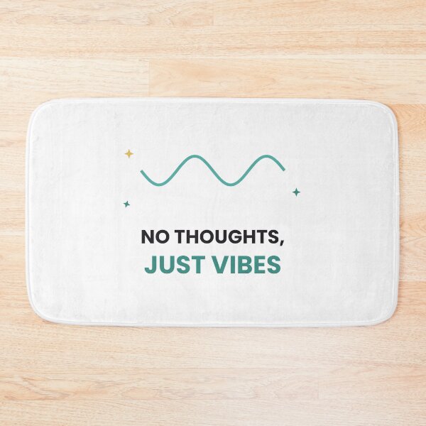 Item preview, No Thoughts Just Vibes Funny Sticker designed and sold by QuirkyCartel.