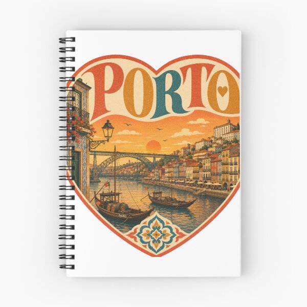 Item preview, Retro Porto Portugal - Vintage Travel Souvenir Heart designed and sold by VisualArtsOasis.