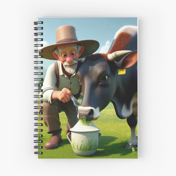 Item preview, Old Fart Milking a Cow designed and sold by Colin Bentham.