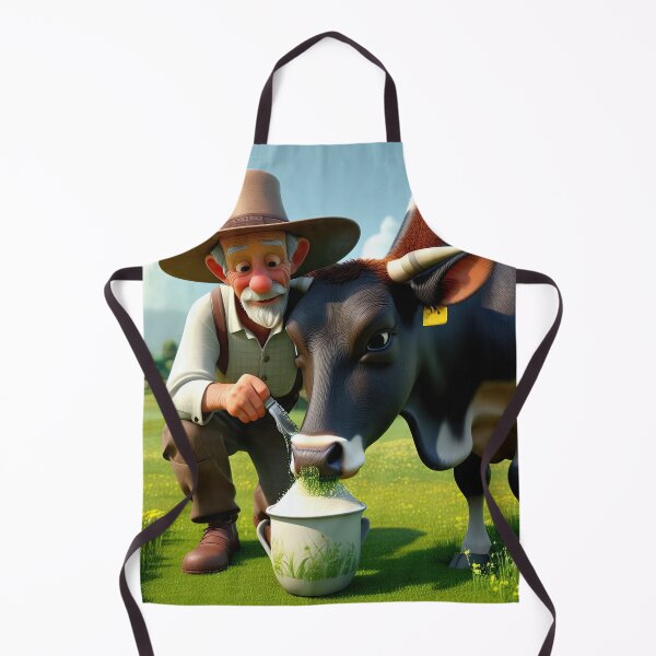 Item preview, Old Fart Milking a Cow designed and sold by Colin Bentham.
