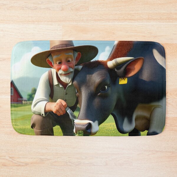 Item preview, Old Fart Milking a Cow designed and sold by Colin Bentham.