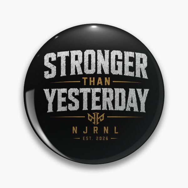 Item preview, Stronger Than Yesterday | Motivational Gym Shirt designed and sold by NJRNL Apparel .