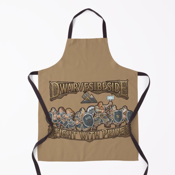 Item preview, Dwarves Beside, Fight With Pride (color) – Fantasy Dwarf Warrior Clan designed and sold by DontYouBabe.