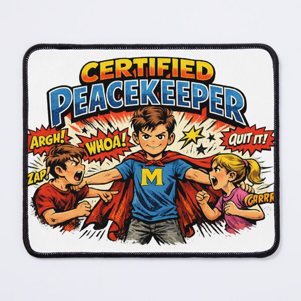 Item preview, Certified Peacekeeper Superhero T-Shirt | Middle Child Hero Apparel designed and sold by irfanshikh.