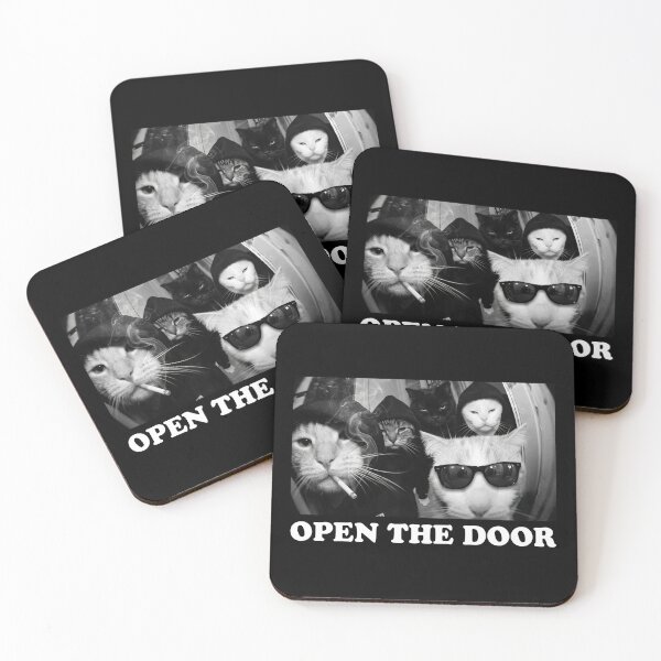 Item preview, Open The Door Cat Gang Meme designed and sold by JaysonStone.