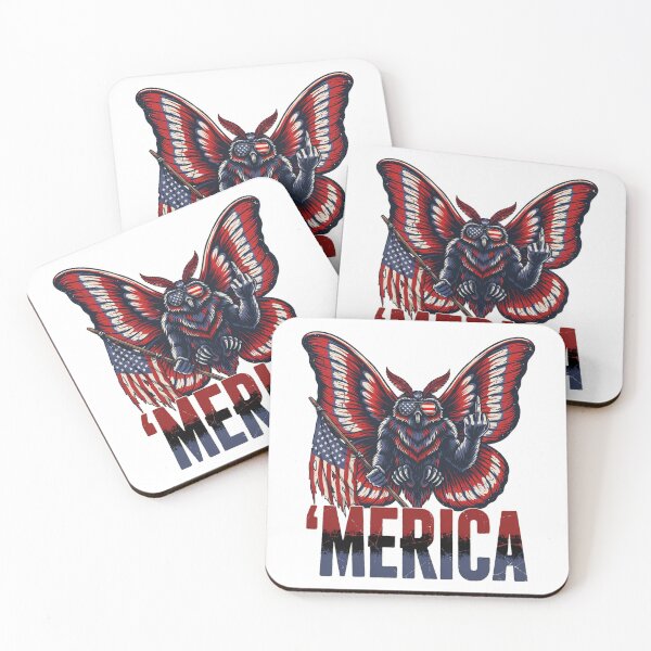 Item preview, 'Merica Mothman Patriotic Tee v11 designed and sold by DarylWelsh2024.