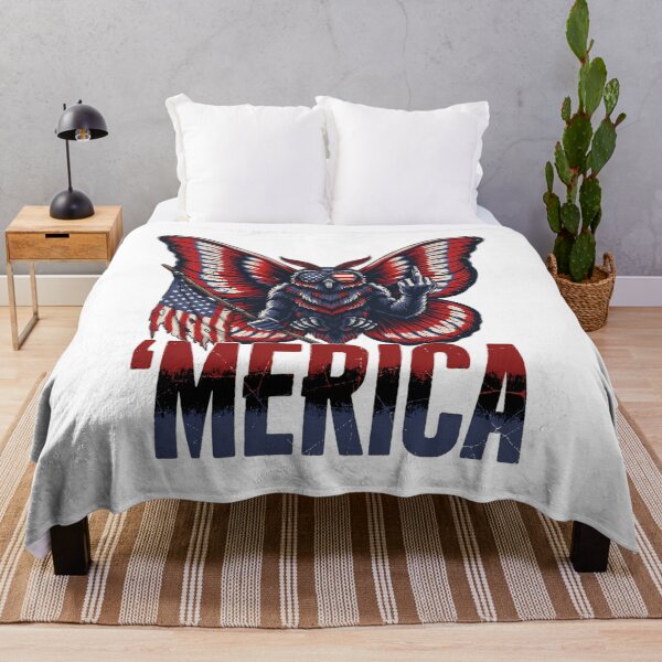 Item preview, 'Merica Mothman Patriotic Tee v11 designed and sold by DarylWelsh2024.