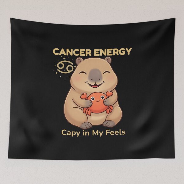 Item preview, Cancer Energy - Capy in My Feels designed and sold by Mythical Enchantia.
