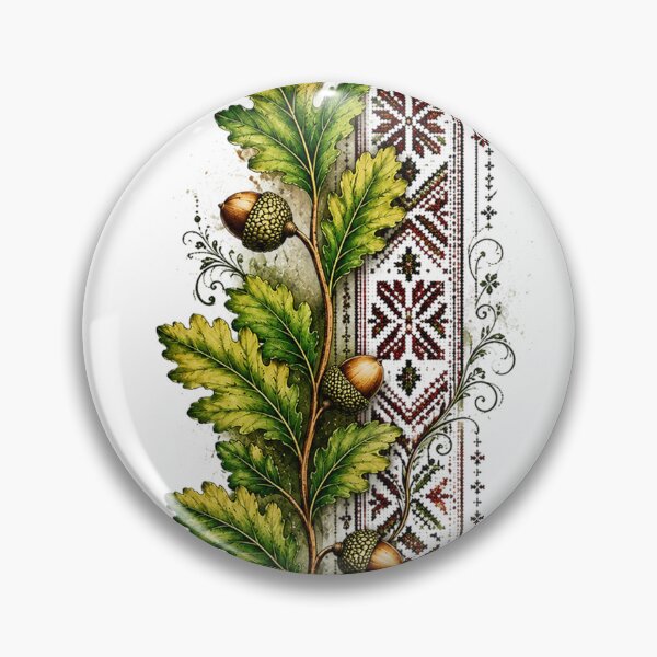 Item preview, Oak Leaves and Acorns designed and sold by PetalGarden.