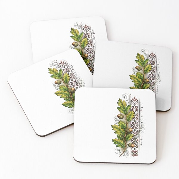 Item preview, Oak Leaves and Acorns designed and sold by PetalGarden.