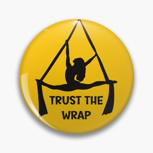 Item preview, Trust the Wrap | Aerial Silks Black Silhouette Design for Aerialists designed and sold by Becky-Poppins.