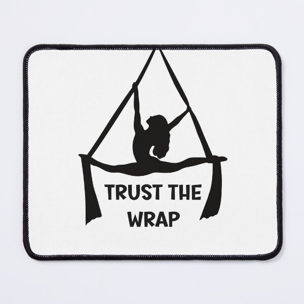 Item preview, Trust the Wrap | Aerial Silks Black Silhouette Design for Aerialists designed and sold by Becky-Poppins.