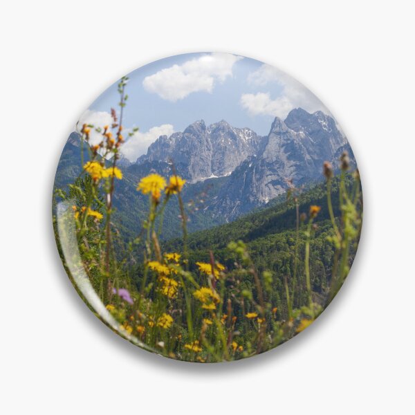 Item preview, Kaisertal with flower meadow and Ellmauer Halt, Kaiser Mountains, Tyrol, Austria designed and sold by Torsten  Krüger.
