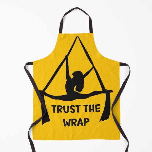Item preview, Trust the Wrap | Aerial Silks Black Silhouette Design for Aerialists designed and sold by Becky-Poppins.