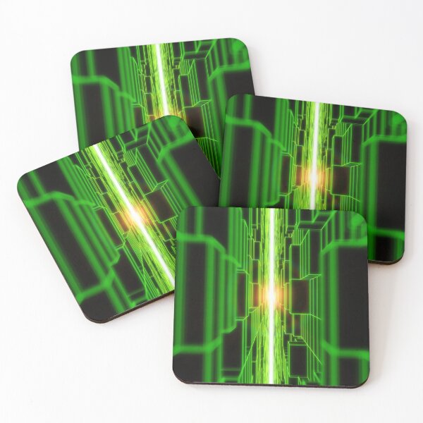 Item preview, Green Vertical Parallel Blocks designed and sold by Electric Shock!! Design.