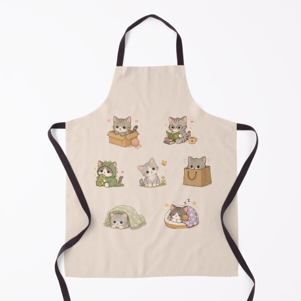 Item preview, Silver Tabby Kitten Sticker Pack designed and sold by MellowMunchkins.