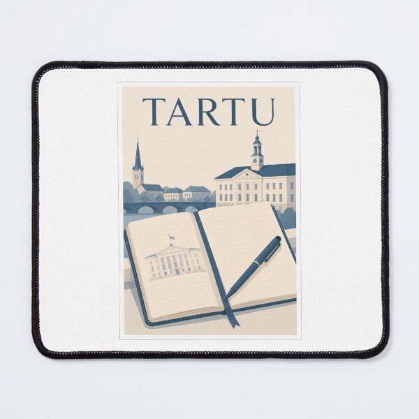 Item preview, Tartu University Notebook Travel Poster designed and sold by Beyond Destinations.
