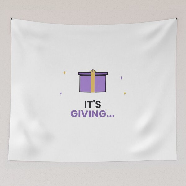 Item preview, It's Giving Funny Gen Z Slang Sticker designed and sold by QuirkyCartel.