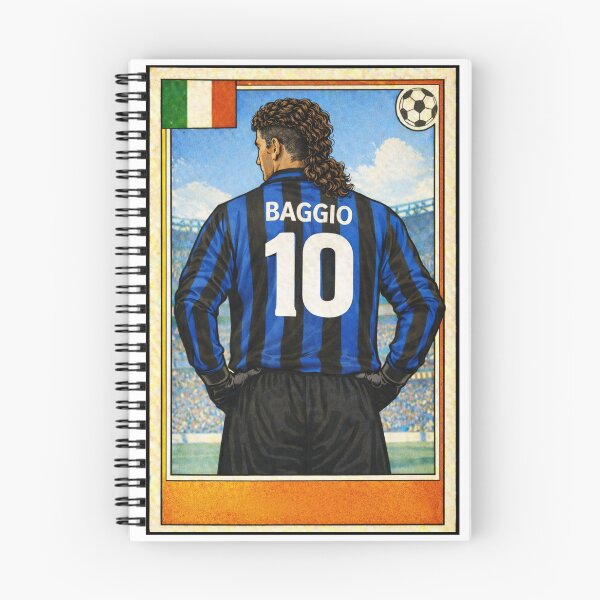 Item preview, Il Divin Codino - Retro Baggio Inter Milan shirt. designed and sold by Tony Panini Retro.