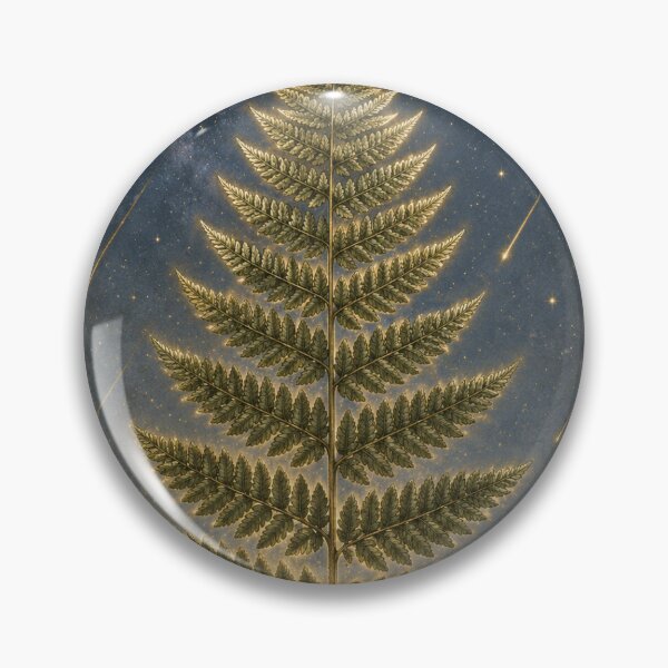 Item preview, Glowing Perseid Meteor Shower and Moonlit Fern Print — Luminous Vintage Celestial Art designed and sold by Brackenlume Studio.
