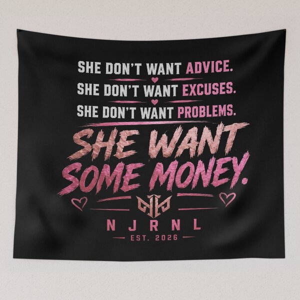 Item preview, She Wants Some Money | Funny Women's Graphic Tee designed and sold by NJRNL Apparel .