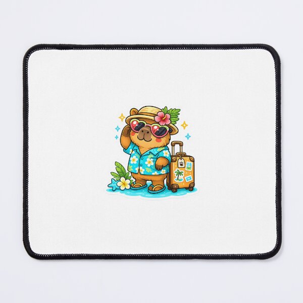 Item preview, Vacation Mode Capybara Summer Sticker designed and sold by AuudiVasustudio.