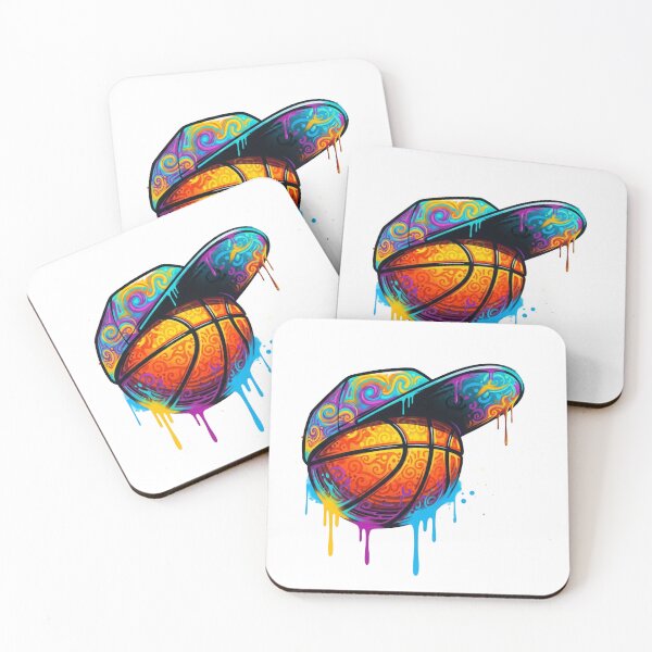 Item preview, Psychedelic Dripping Basketball with Snapback Cap - Urban Street Art designed and sold by Dzblack.
