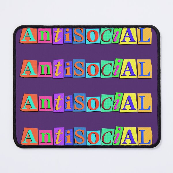 Item preview, AntiSocial Bold Typography Print designed and sold by tviyluv.