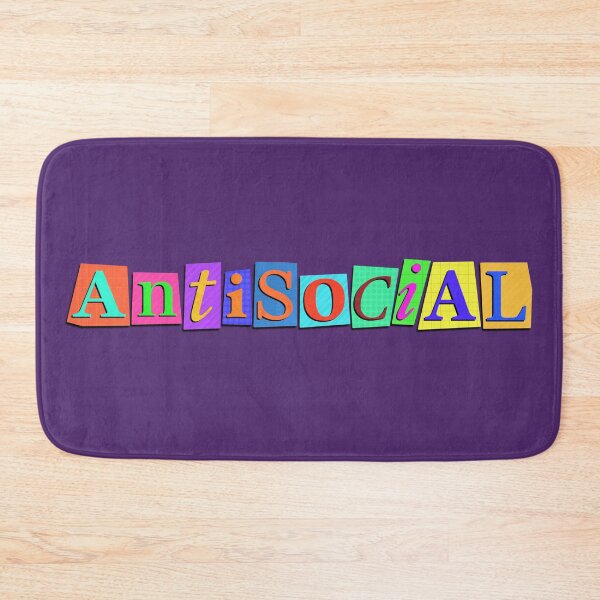 Item preview, AntiSocial Bold Typography Print designed and sold by tviyluv.