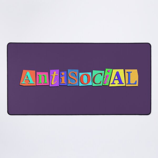 Item preview, AntiSocial Bold Typography Print designed and sold by tviyluv.