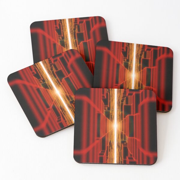 Item preview, Red Vertical Parallel Blocks designed and sold by Electric Shock!! Design.