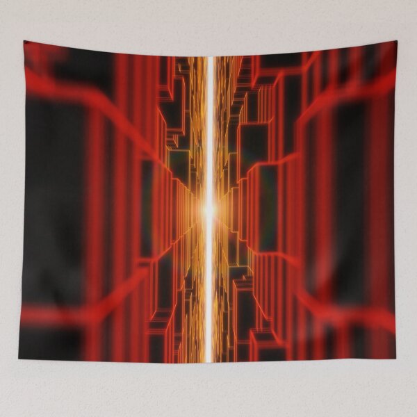 Item preview, Red Vertical Parallel Blocks designed and sold by Electric Shock!! Design.