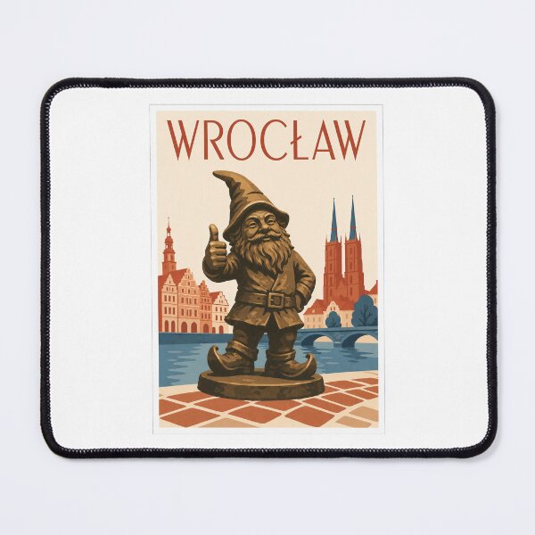 Item preview, Wroclaw Dwarf Statue Travel Poster designed and sold by Beyond Destinations.