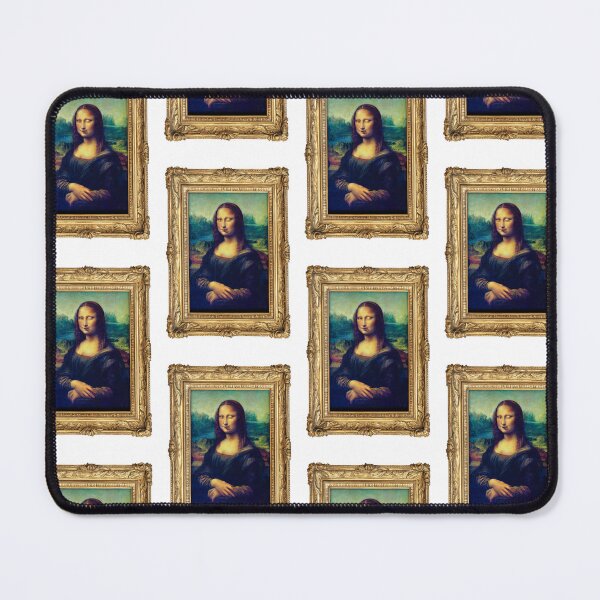 Item preview, Mona Lisa Blows a Raspberry – Funny Parody Art Print in Gold Frame designed and sold by Fabulosa Designs.