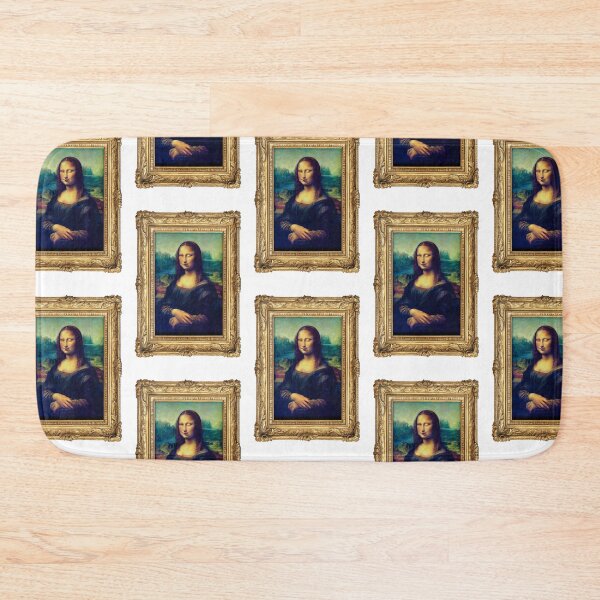 Item preview, Mona Lisa Blows a Raspberry – Funny Parody Art Print in Gold Frame designed and sold by Fabulosa Designs.