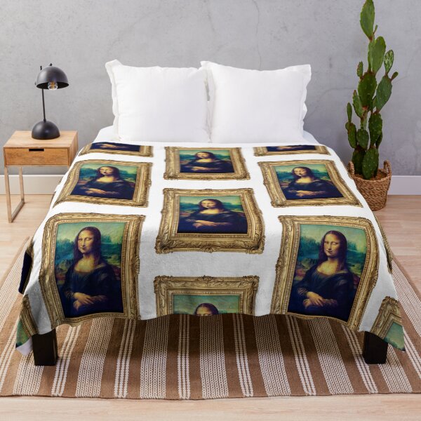 Item preview, Mona Lisa Blows a Raspberry – Funny Parody Art Print in Gold Frame designed and sold by Fabulosa Designs.